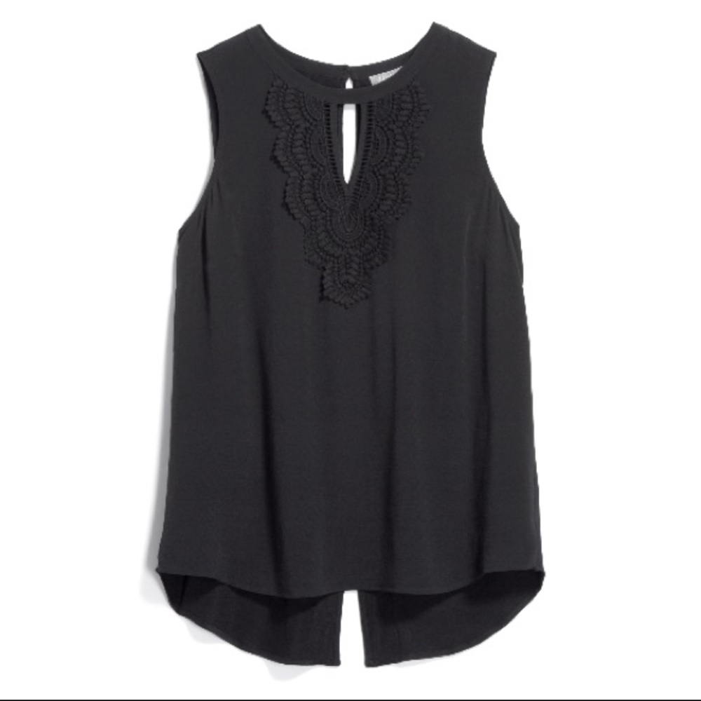 Pale Sky Crochet tank